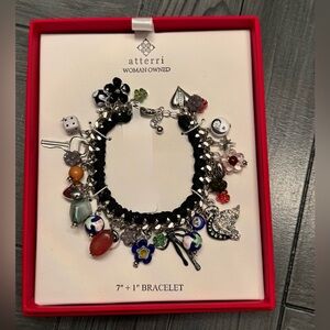 Atterri silver charm Bracelet. Viral. NWT